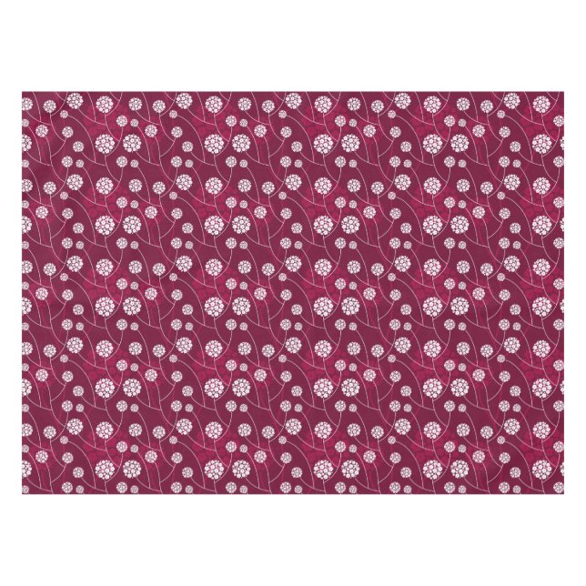 Abstract floral pattern tablecloth (Front (Horizontal))