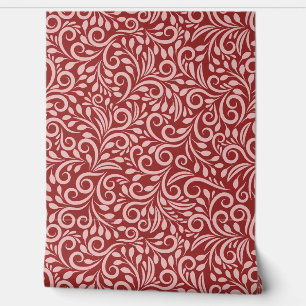 Abstract Floral Pattern Wallpaper