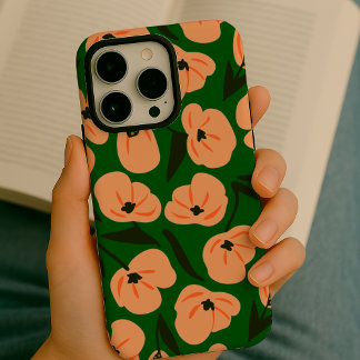 Abstract Floral Patterns iPhone 16 Pro Max Case