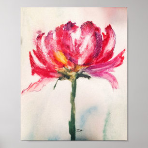 Abstract Floral Premium 5x7 Canvas Gloss Poster