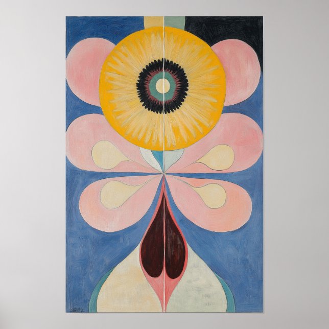 Abstract Floral Print - Pastels - Geometric (Front)