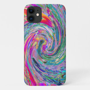 Abstract Floral Psychedelic Rainbow Waves of Colou Case-Mate iPhone Case