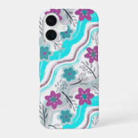 Abstract Floral Retro Swirls