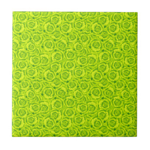 Abstract floral roses pattern tile