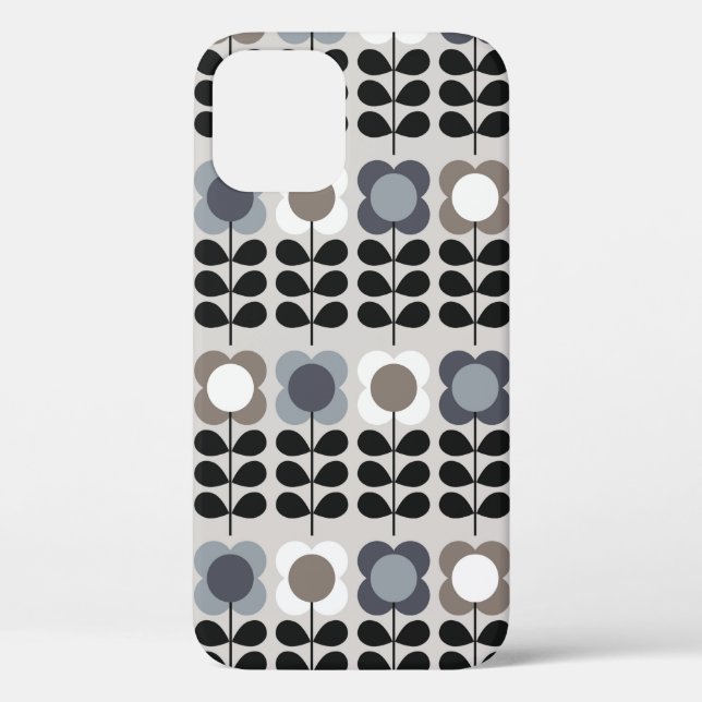 Abstract floral seamless pattern. Nordic style. Vi Case-Mate iPhone Case (Back)