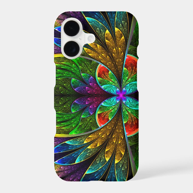 Abstract Floral Stained Glass Pattern (Back)