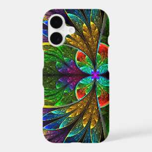 Abstract Floral Stained Glass Pattern