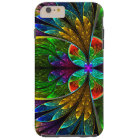 Abstract Floral Stained Glass Pattern