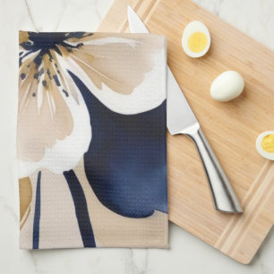 Abstract Floral Tea Towel