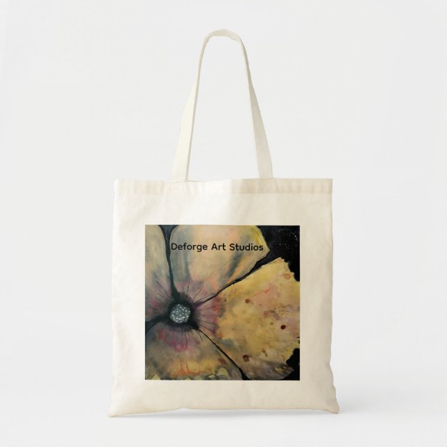 Abstract Floral Tote Bag (Front)