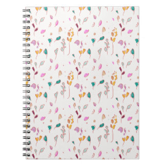 Abstract Floral traces Notebook