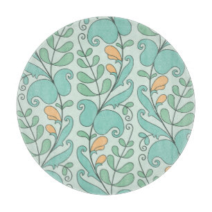 Abstract Floral: Vintage Seamless Pattern Cutting Board
