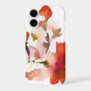Abstract floral watercolor paintings