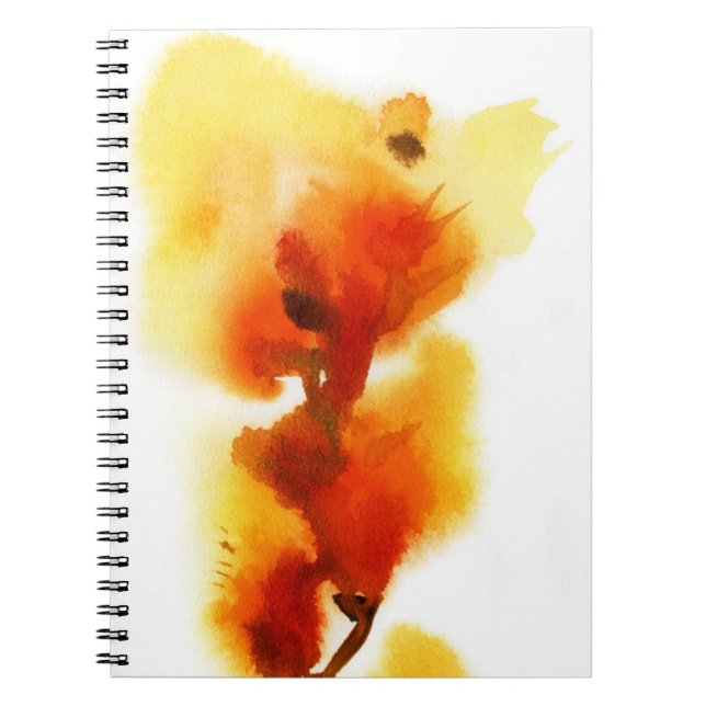 Abstract floral watercolor paintings 2 notebook (Front)