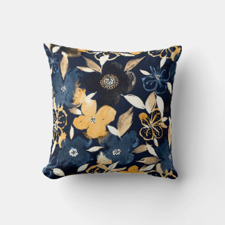 Abstract Florals: Watercolor Repeating Pattern Cushion