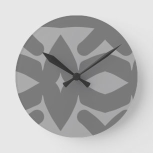 abstract flow round clock