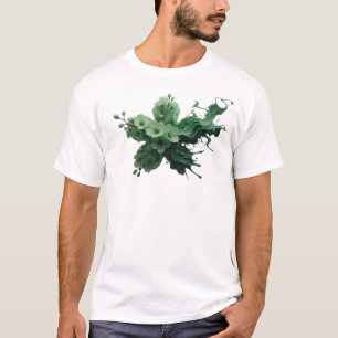 ABSTRACT FLOWER 34 Trendy Fashion Print T-Shirt