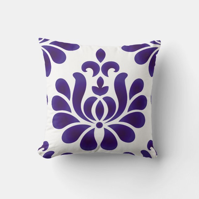 Abstract flower decorative ornament background dam cushion (Front)