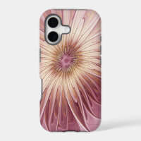 Abstract Flower Fractal Art & Shades of Burgundy