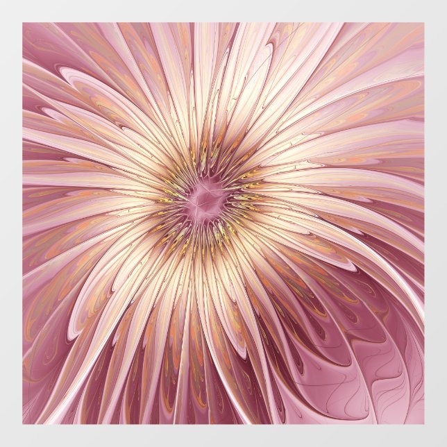 Abstract Flower Fractal Art & Shades of Burgundy (Sheet)