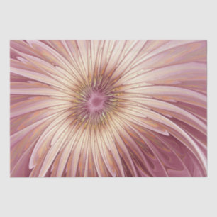 Abstract Flower Fractal Art & Shades of Burgundy Tissue Paper