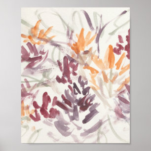 Abstract Flower Garden Painting Expressionism Poster