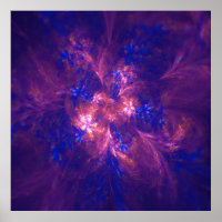 Abstract Flower Light Purple And Blue Patterns Mix