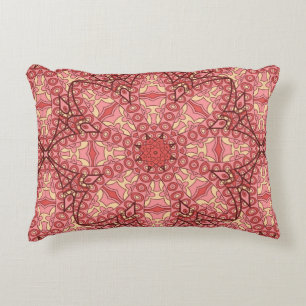 Abstract flower mandala ethnic seamless pattern decorative cushion