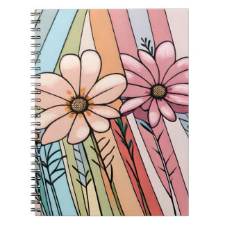 Abstract flower notbook notebook