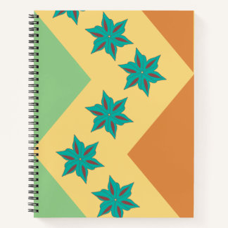 abstract flower notebook