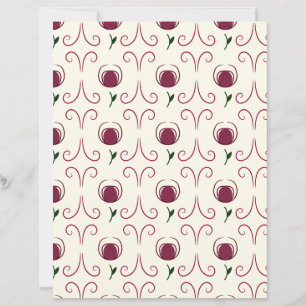 Abstract Flower Scrapbook Paper