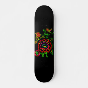Abstract flower skateboard