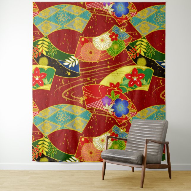 Abstract flower tapestry (In Situ)