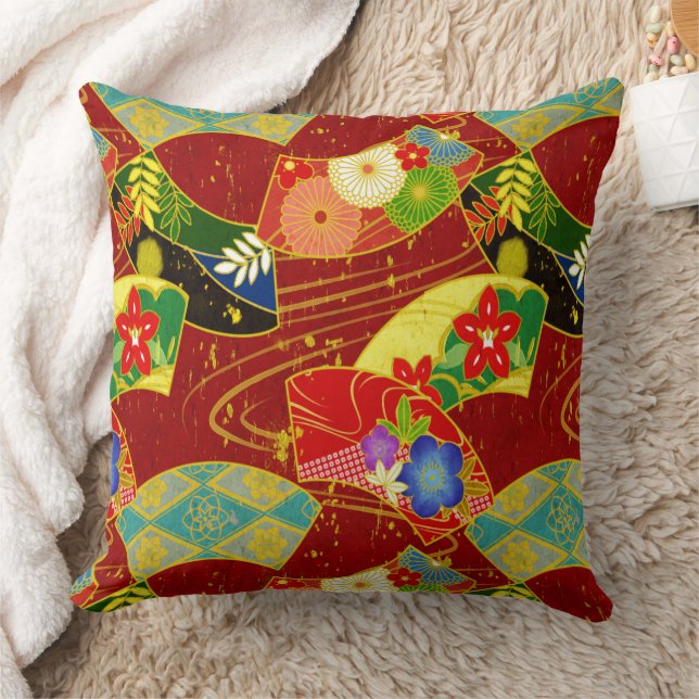 Abstract flower throw pillow (Blanket)