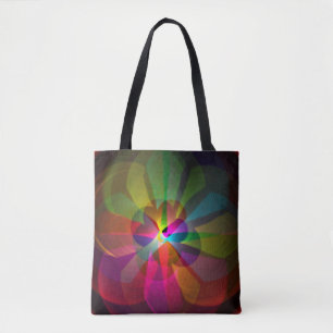 Abstract flower tote bag