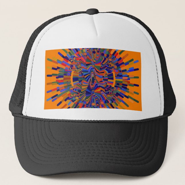 Abstract Flower Trucker Hat (Front)