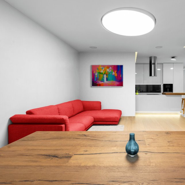 abstract flower vase canvas print (Creator Uploaded)