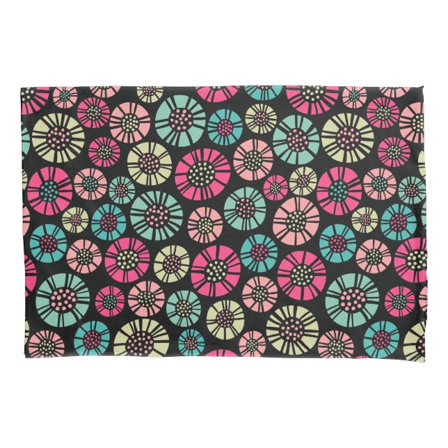 Abstract Flowers 031023 - Colours 01 Pillowcase (Front)