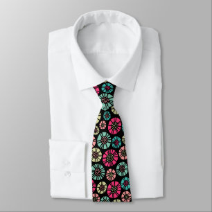 Abstract Flowers 031023 - Colours 01 Tie
