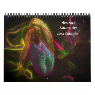 Abstract Flowers And Nature Art Calendar