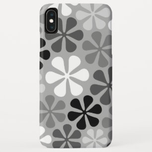 Abstract Flowers Black White Grey Case-Mate iPhone Case