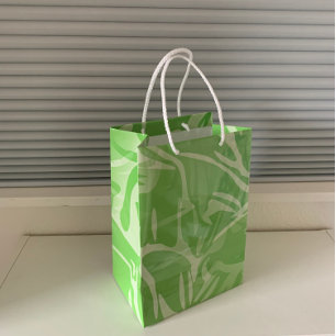 Abstract Flowers Botanical Floral Medium Gift Bag