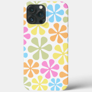 Abstract Flowers Bright Colour Mix iPhone 13 Pro Max Case