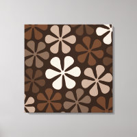 Abstract Flowers Browns & Creams