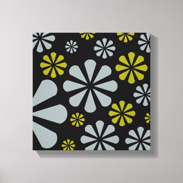 Abstract Flowers canvas print (Front)