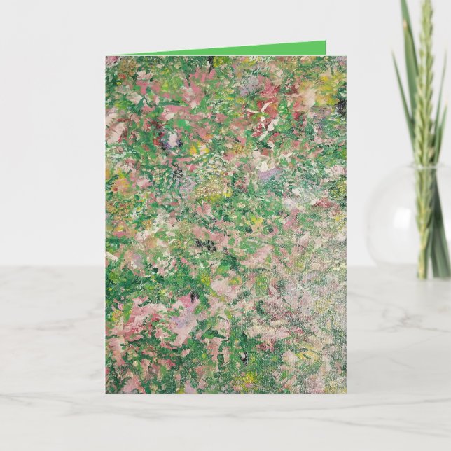 Abstract flowers card (Front)
