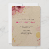 Abstract Flowers Clipart, Pink Gold Flower, Flower