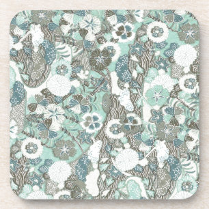 Abstract Flowers Coaster