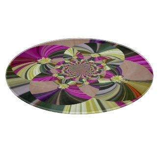 Abstract Flowers Floral Pattern Cutting Board