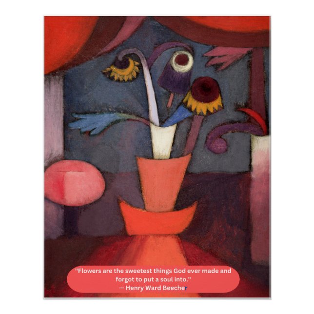 Abstract Flowers God Made Poster (Front)
